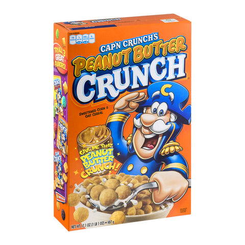 Cap'n Crunch Peanut Butter Cereal (12.4oz) - A Taste of the States