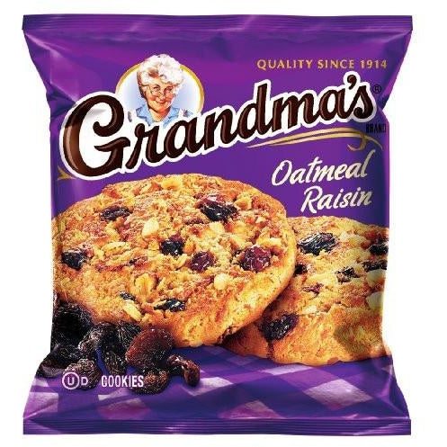 Frito-Lay Grandma's Cookies Oatmeal & Raisin 2.5oz - A Taste of the States