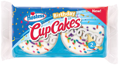 Hostess Birthday Cupcakes: Twin Pack (2.73oz) - A Taste of the States