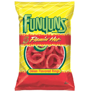 Frito-Lay Funyuns Onion Rings Flamin Hot XL (5.75oz) - A Taste of the States