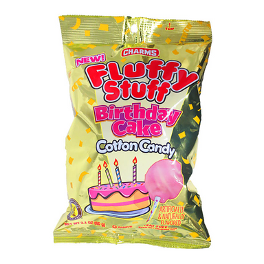 Fluffy Stuff Birthday Cake Cotton Candy (60g) - A Taste of the States