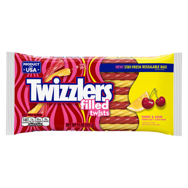 Twizzlers Sweet & Sour Filled Twists (311g) 11oz - A Taste of the States